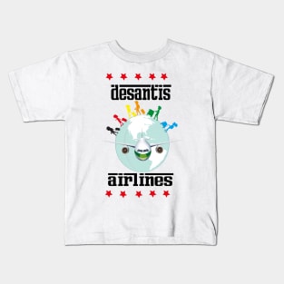 desantis airlines tee shirt Kids T-Shirt